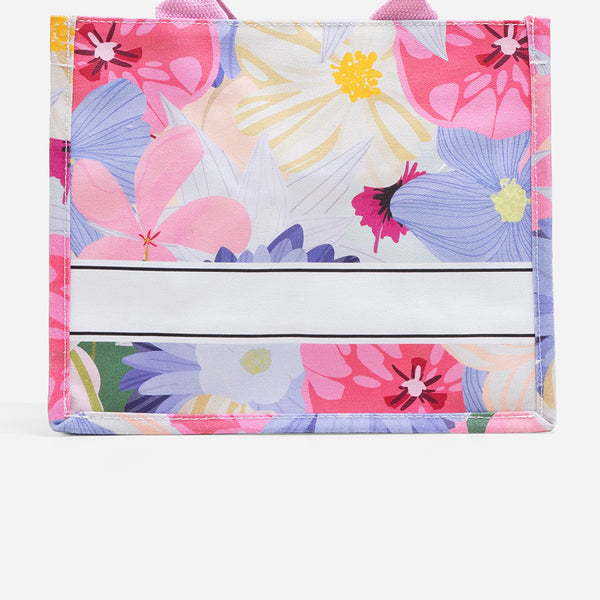 Full Bloom Mini Canvas Tote Bag | Christy Ng